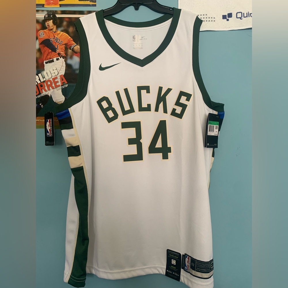 giannis antetokounmpo bucks jersey brand new